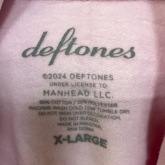 Deftones (Like) Linus Pastel Pink Hoodie size XL - Picture 4 of 4